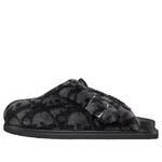 Мюли Dior Aqua 'Oblique Shearling Grey' - фото