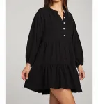 Мини-платье «Магнолия» цвета лакрицы Chaser - фото 4