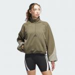 Куртка Adidas Basketball Half-Zip Pullover, цвет Olive Strata - фото