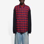 Рубашка женская Balenciaga, красный - фото 2