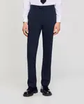 Мужские шерстяные костюмные брюки Sandro, синий - фото 2