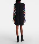 Платье-трапеция из кади Marmo Pucci, Nero - фото 3