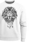 Neverless Свитшот 'Boho Lion' в белом цвете - фото 6