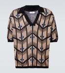 Джаккардовая поло Commas, бежевый - фото