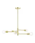 Люстра Bannister на 5 ламп Livex, gold-tone - фото