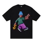 Футболка Stussy Peace & Prosperity, черная - фото