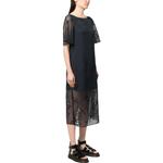 Прозрачное платье миди ARMANI EXCHANGE, синий - фото 6