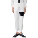 Брюки 4 bar stripe track THOM BROWNE, белый - фото 3