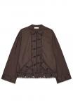 Блуза NA-KD EMBROIDERED LONG SLEEVE, Brown - фото 5