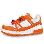 Кроссовки lv trainer maxi sneakers 'orange' Louis Vuitton, оранжевый - фото