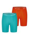 Боксеры Happy Shorts, Turquoise/Orange Red - фото