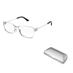 Balenciaga Очки с прямоугольной оправой, Silver - фото