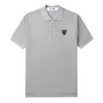 Поло унисекс серое CDG Play, серый - фото