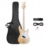 Басс гитара Glarry Burlywood GP Ⅱ Upgrade Electric Bass Guitar - фото