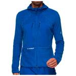 Куртка Eiger North Face Pro Midlayer Air с капюшоном - флисовая куртка Mammut, синий - фото