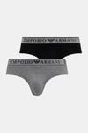 2 пары трусов Emporio Armani Underwear, черный - фото