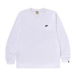 Футболка BAPE Sta One Point Long-Sleeve Tee, White - фото