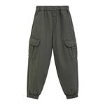 Брюки ss25 для детей 3-7 лет GAP, army зеленый - фото 2