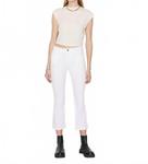 Белые укороченные джинсы-клеш FRAME - фото 4