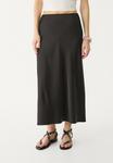 Юбка макси Stradivarius, черный - фото