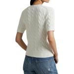 Кардиган с узором "косичка" Polo Ralph Lauren, белый - фото 5