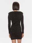Трикотажное платье приталенного кроя Liu Jo, черный - фото 3