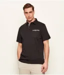 Поло Corpatch regular fit Barbour, черный - фото