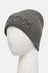 Шерстяная шапка Boss Orange, серый - фото 3