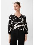 Comma Блузка 99B4_черного цвета - фото 2