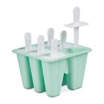 6 силиконовых форм для мороженого. Relaxdays, бирюзовый - фото