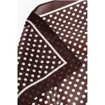 Шелковый нагрудный платок в горошек Dsquared2, коричневый - фото 3