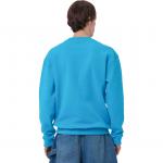 Свитшот с принтом ежика, круглый вырез JW Anderson, синий - фото 4