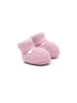 Вязаные слиперы Little Bear, розовый - фото