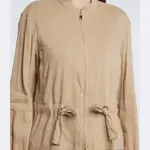 Льняной пиджак обычного кроя Marc Cain, бежевый - фото 4