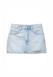Юбка PULL&BEAR Denim skirt, Light Blue Denim/Light-Blue Denim - фото 4