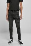Джинсы зауженного кроя Urban Classics HEAVY DESTROYED SLIM FIT JEANS, цвет Realblk Heavy Destroyed Washed - фото
