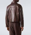 Кожаная куртка Auralee, Dark Brown - фото 4