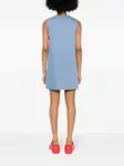 Платье мини с вышивкой Rose KENZO, синий - фото 4