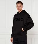 Толстовка мужская Hugo Ditchle свободного кроя однотонная, черный - фото