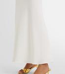 Атласное платье миди Alessandra Rich, белый - фото 5