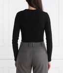 Блуза HUGO Dafilomena_1 Cropped Fit, черный - фото 4