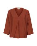 Блуза SOAKED IN LUXURY Vadora, коричневый/каштановый - фото