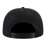 New Era Бейсболка унисекс черная, Black - фото 3