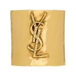 SAINT LAURENT Браслет Cassandre logo Hammered Cuff - фото 4