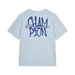 Футболка европейская версия унисекс Champion, синий - фото