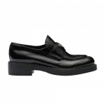 Шоколадные лоферы Prada Wmns, черный - фото