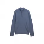 Свитер Tom Tailor 1047569 Basic Knit Troyer, синий - фото 3