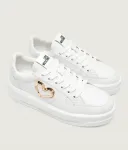 Кожаные кроссовки ECLIPSE50 Love Moschino, белый - фото 3