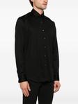 Рубашка из легкого джерси Canali, черный - фото 3