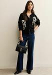 Кардиган New Look THREE DIMENSIONAL ROSE EMBROIDERED, Black Pattern/Black - фото